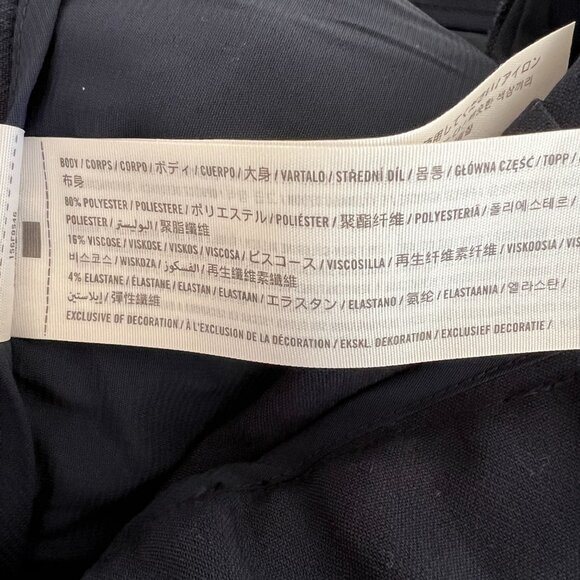 excellent A&F Sloane Tailored Wide Leg Pant / navy / 27 short - Picture 8 of 12